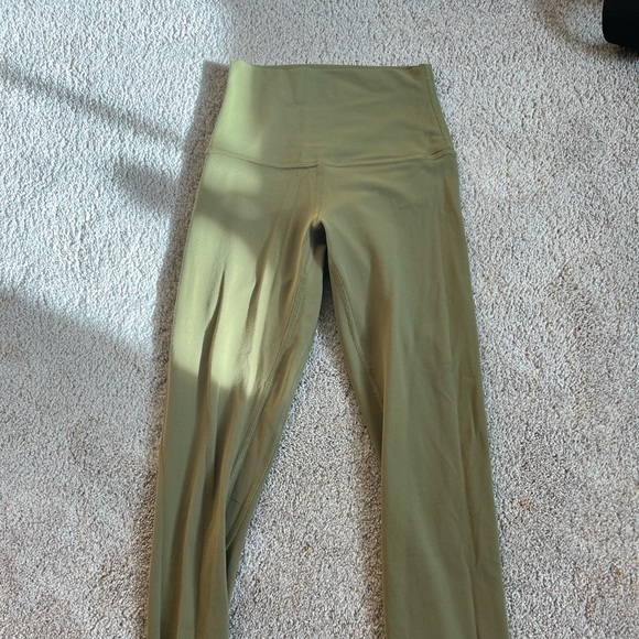 lululemon bronze green align leggings size 0 - Picture 2 of 3